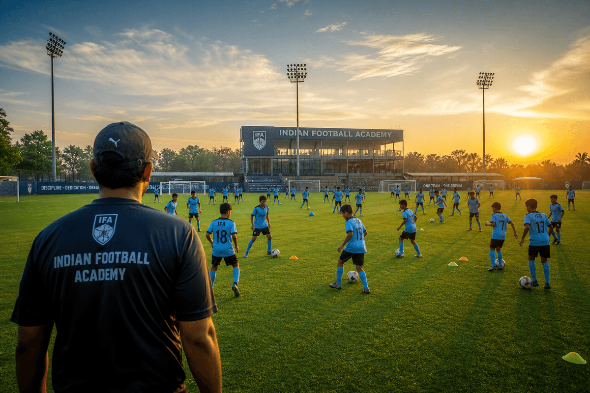 Sunset training session at Jamnabai School Ground