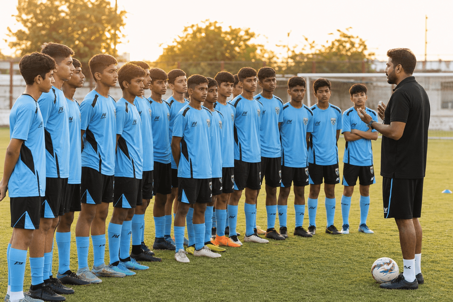 Discipline — young Astra FC footballer in training