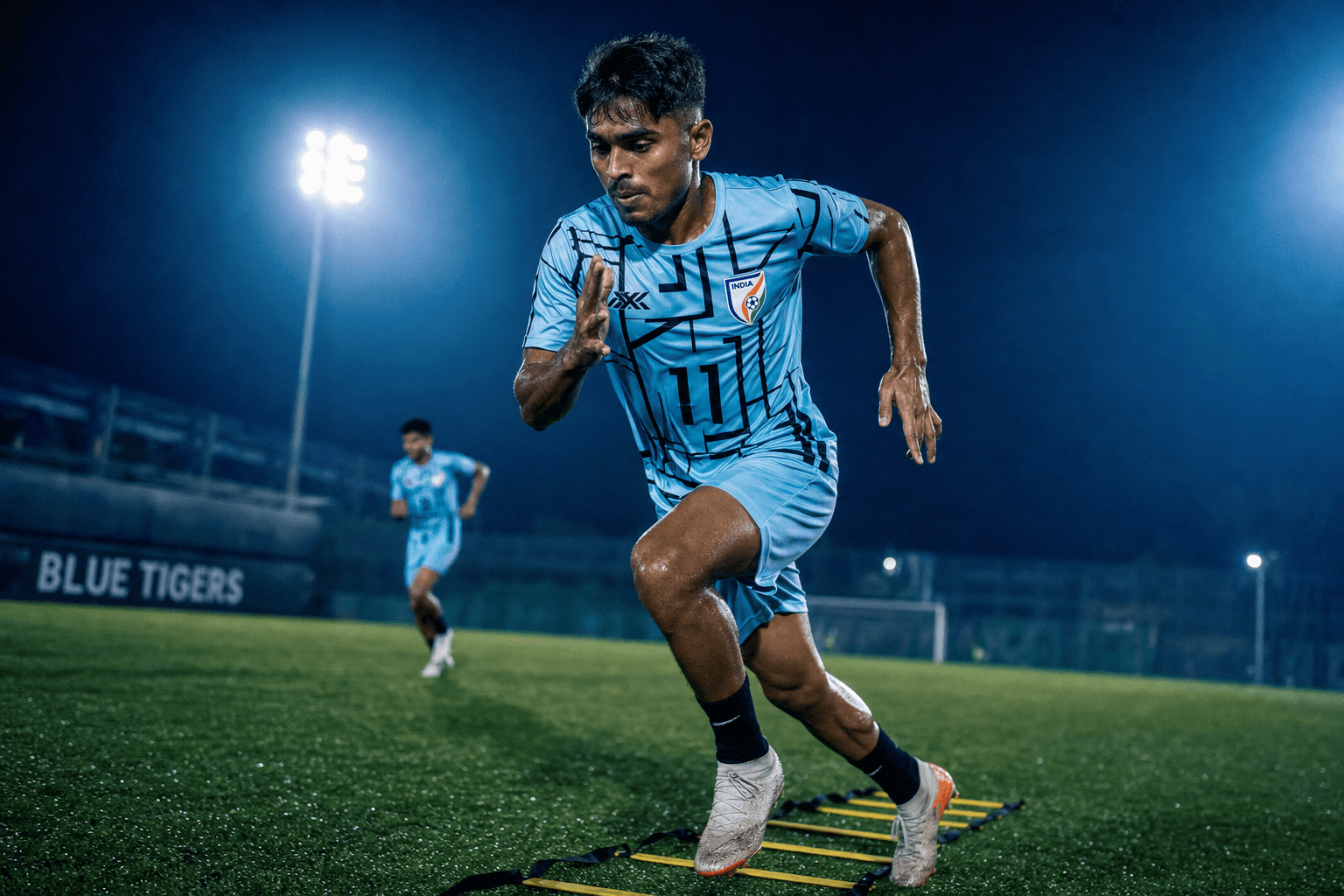 Fitness — young Astra FC footballer in training