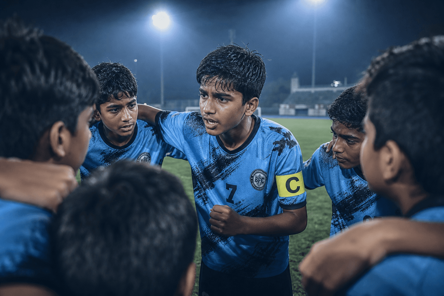 Leadership — young Astra FC footballer in training